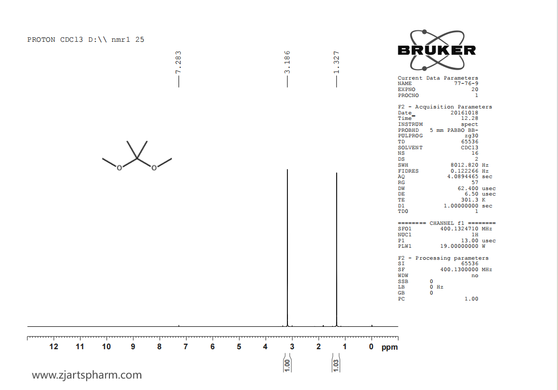 2,2-Dimethoxypropane CAS 77-76-9 